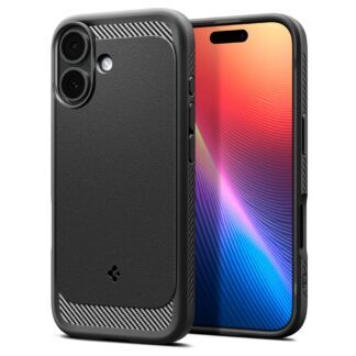 Spigen Rugged Armor Mag MagSafe case for iPhone 17 Matte Black