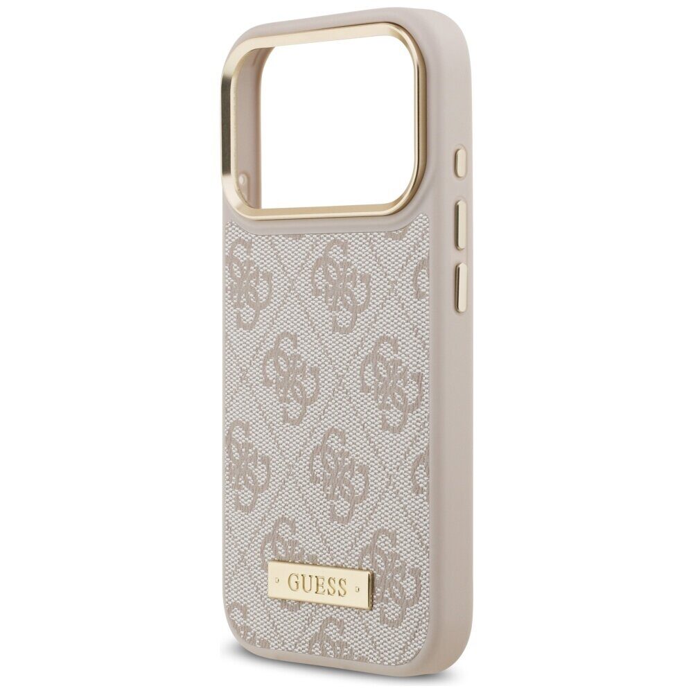 Guess 4G Logo Plate MagSafe case for iPhone 17 Pro pink - imagine 6