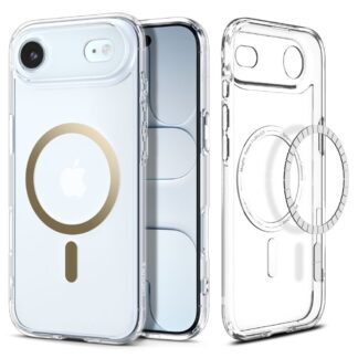 Spigen Ultra Hybrid Mag MagSafe case for iPhone 17 Air Clear/Gold