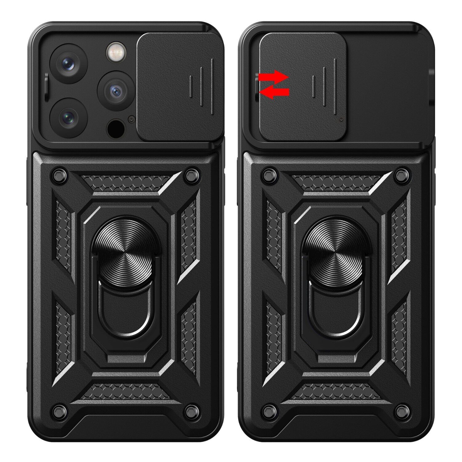 Defender Slide case for Realme 16 Pro 5G black - imagine 2