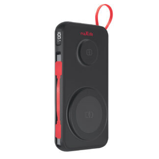 Maxlife wireless power bank MXPB-08 bkt 10000 mAh magnetic 3in1 black