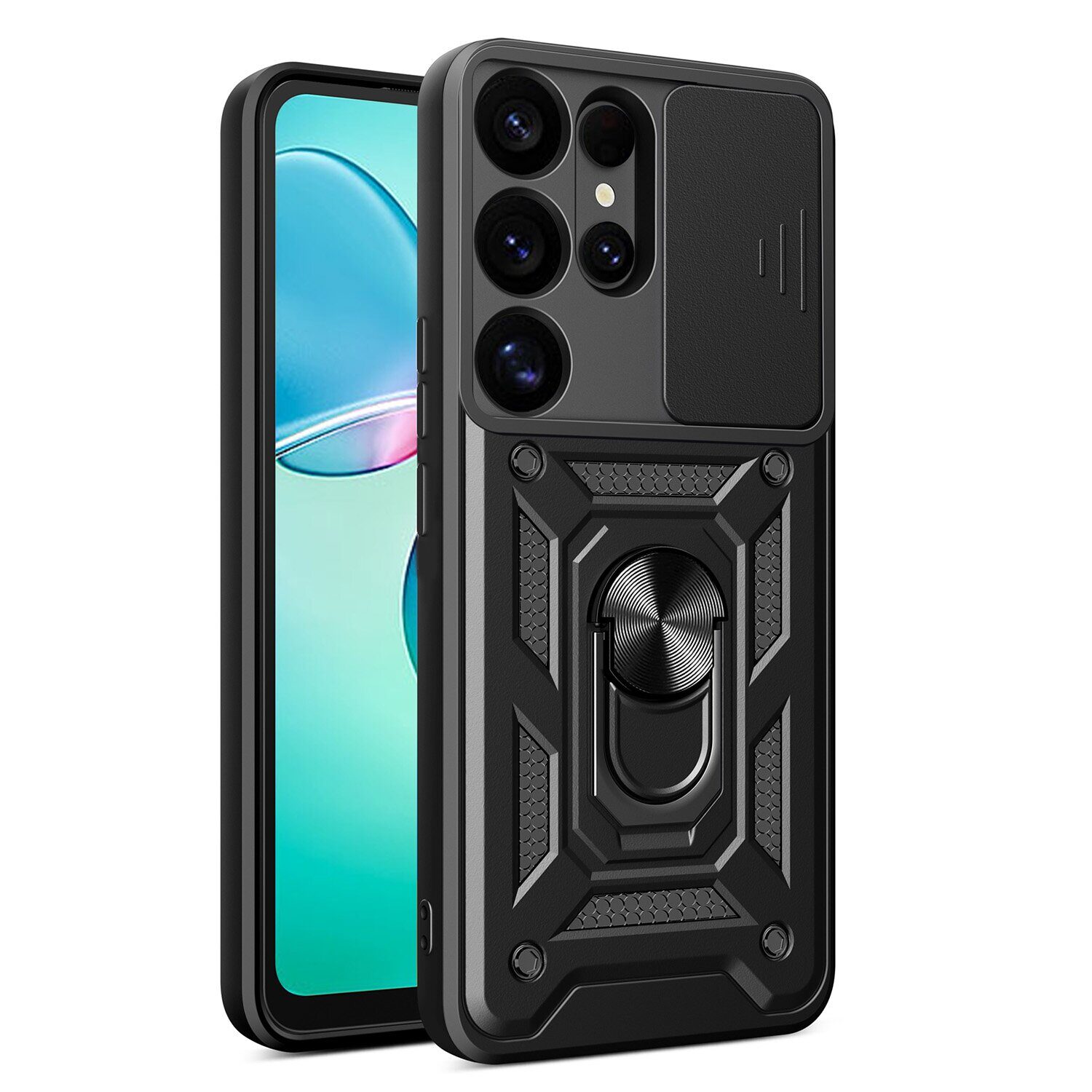 Defender Slide case for Samsung Galaxy S25 Ultra black