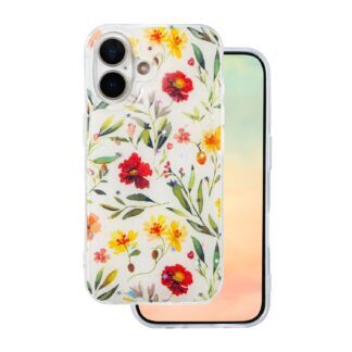 Glow Glam case for iPhone 17 6,3" white
