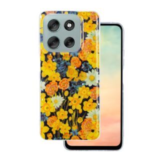 Glow Glam case for Motorola Moto G56 orange
