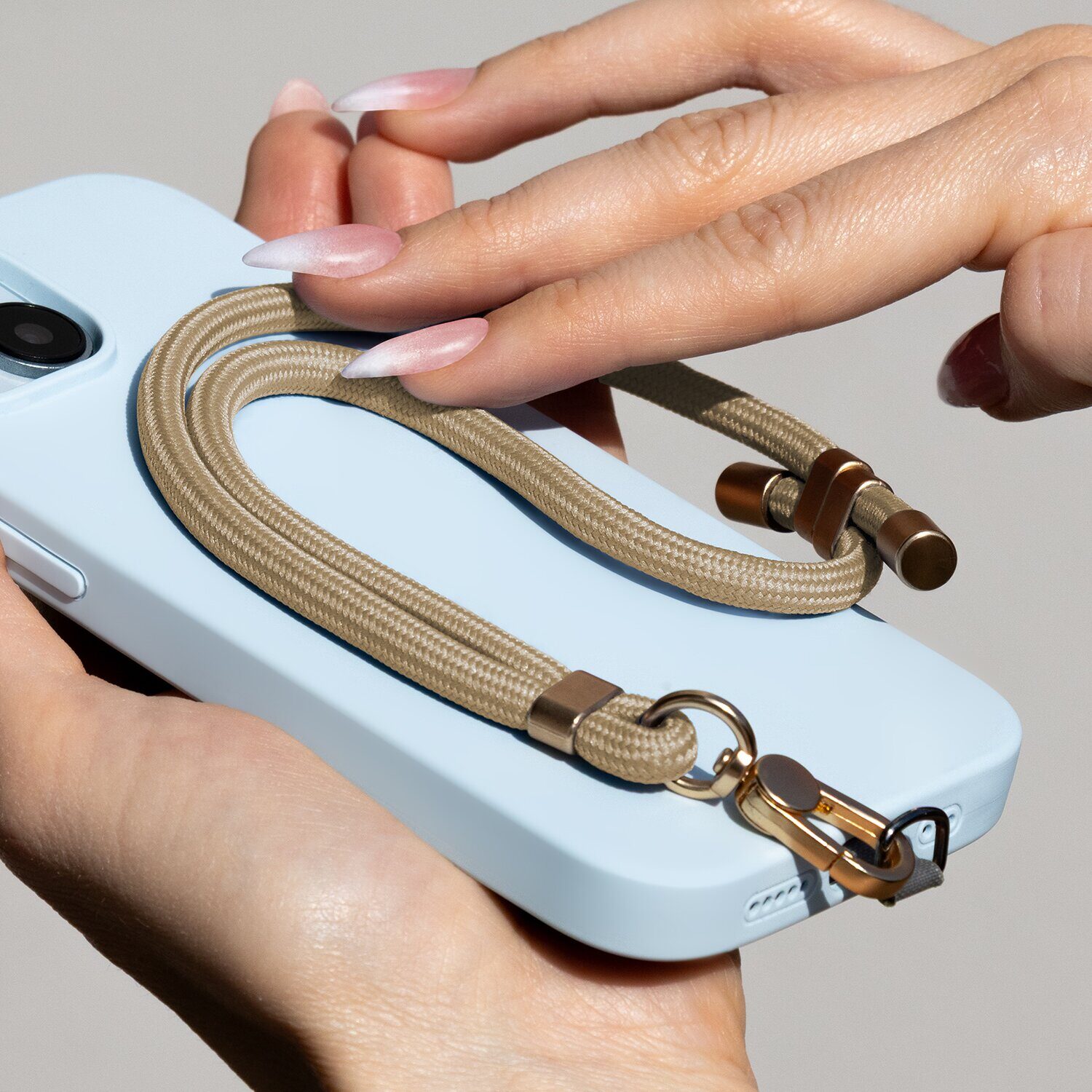 Universal phone strap Elegant gold - imagine 4