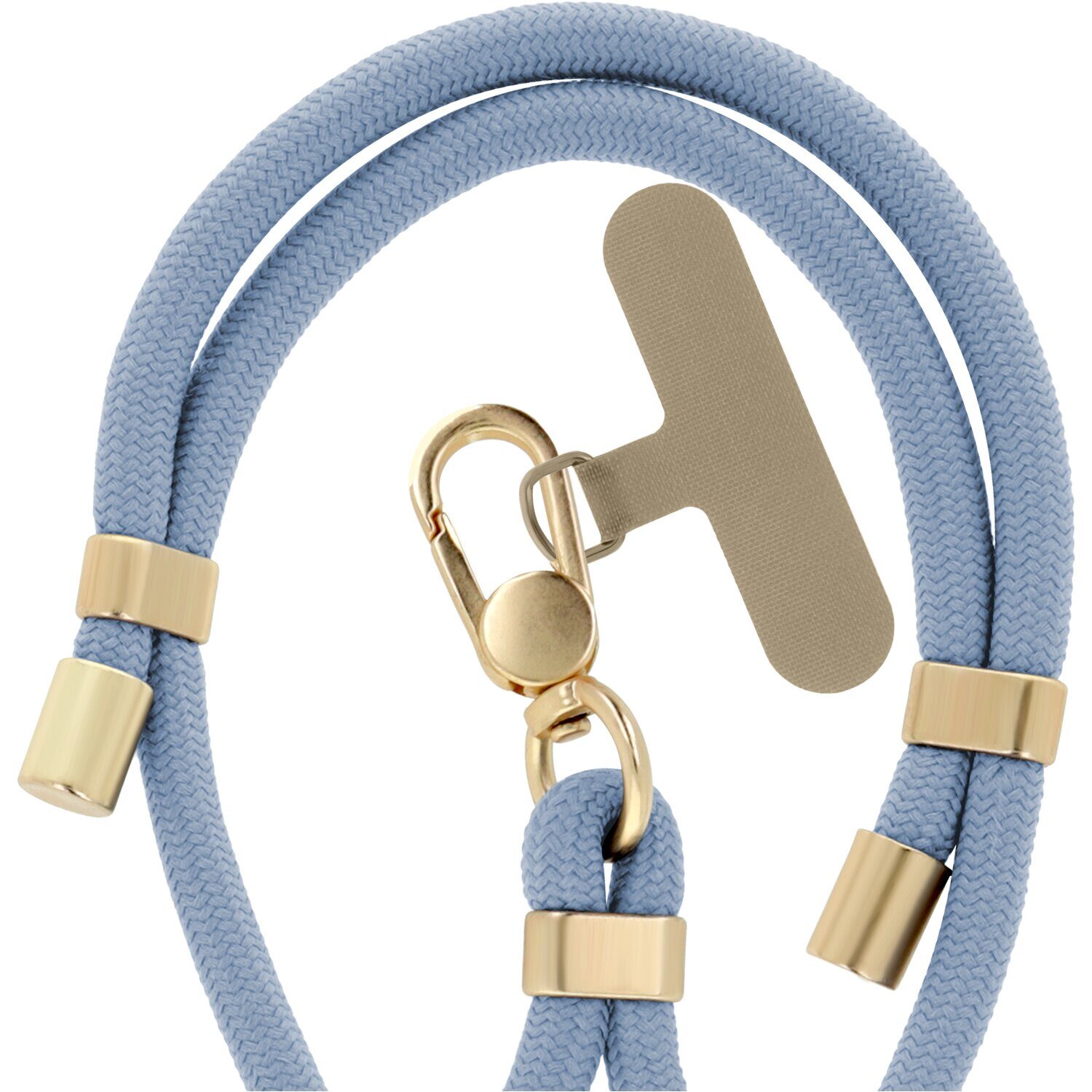 Universal phone strap Elegant light blue - imagine 2