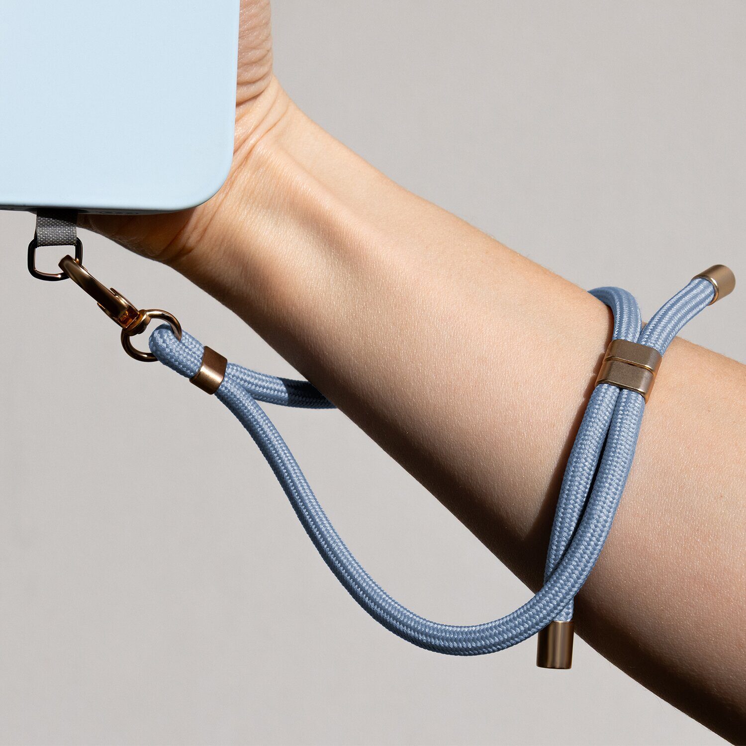 Universal phone strap Elegant light blue - imagine 5