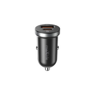 Maxlife MXCC-05 PD QC car charger 1x USB-C 1x USB 35W black