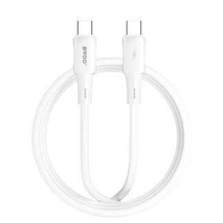 BWOO silicone cable X329CC 65W USB-C 1m white