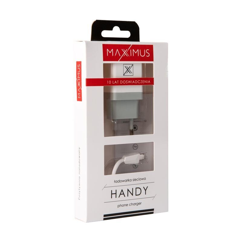 WALL CHARGER MAXXIMUS HANDY 1A + MICRO USB - imagine 4