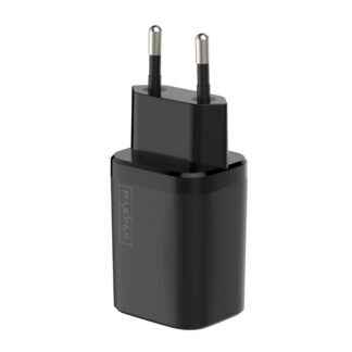 WALL CHARGER MX CARBON 30W PD+QC USB-A+C BLACK