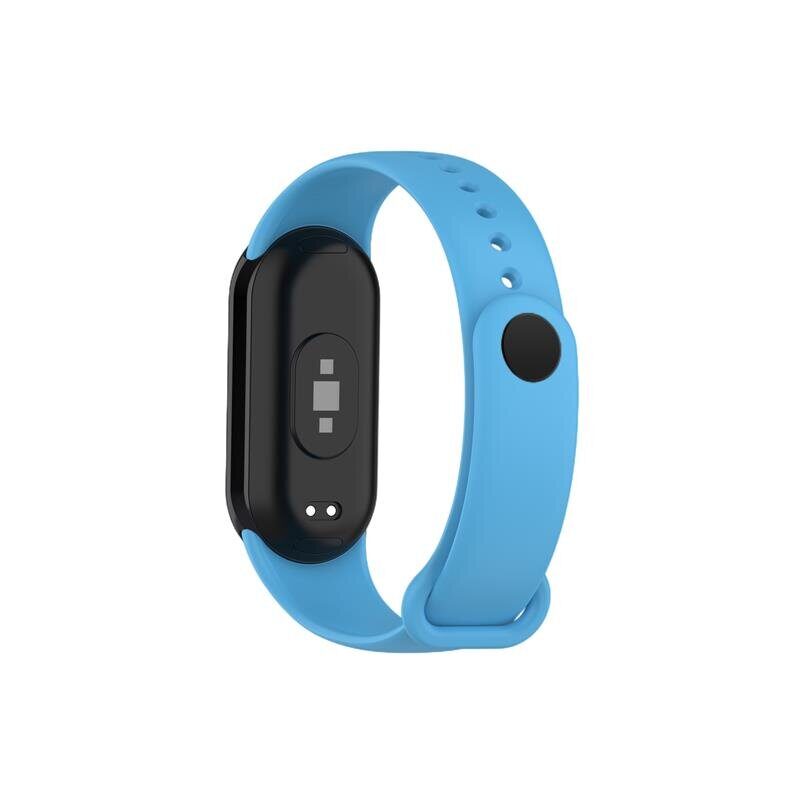 SILICONE STRAP MI BAND 8/M8 (11). BLUE - imagine 3
