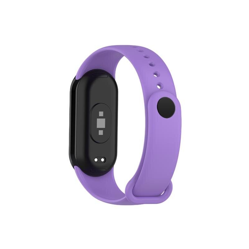 SILICONE STRAP MI BAND 8/M8 (4). PURPLE - imagine 3