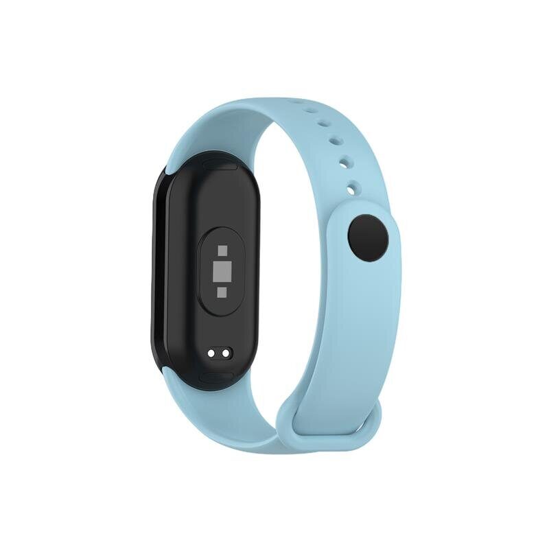 SILICONE STRAP MI BAND 8/M8 (9). LIGHT BLUE - imagine 3