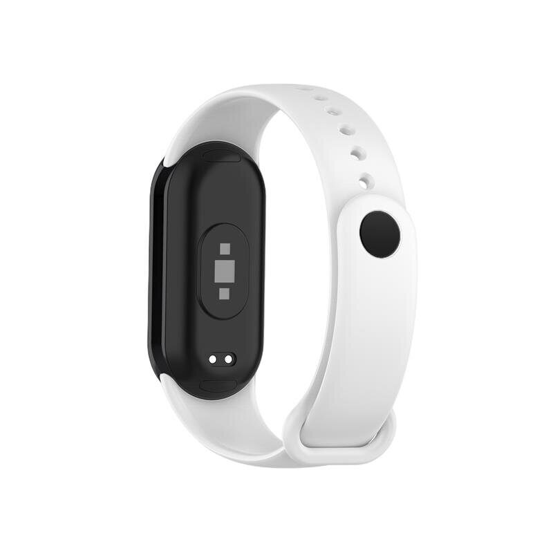 SILICONE STRAP MI BAND 8/M8 (2). WHITE - imagine 3