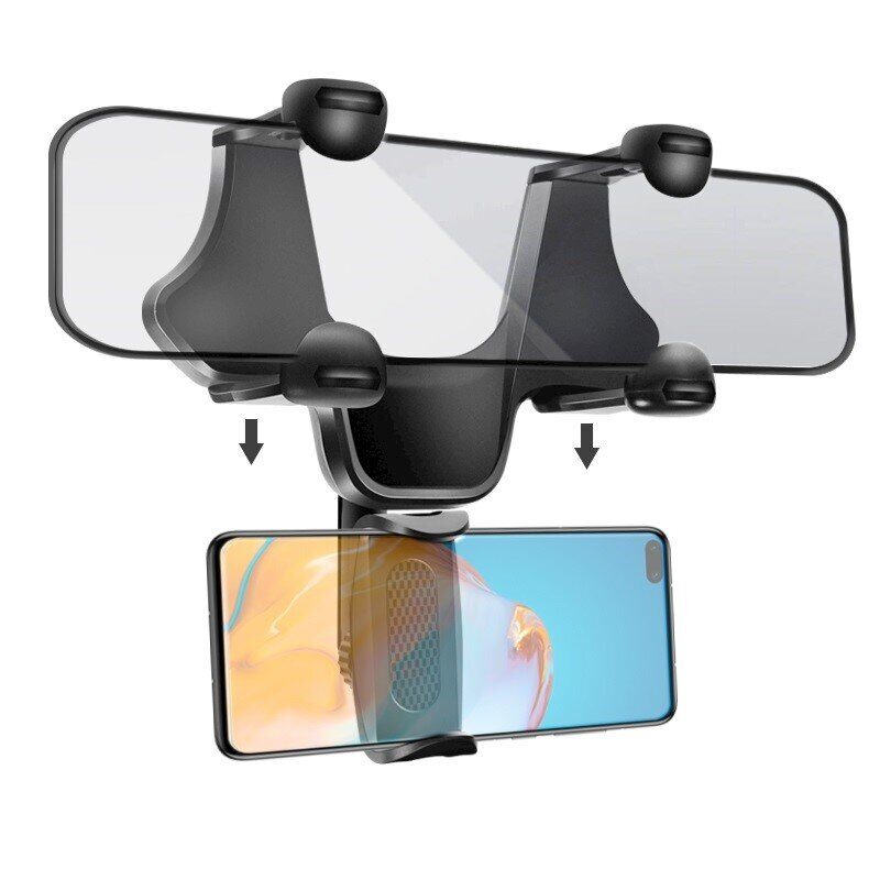 CAR HOLDER TO REARVIEW MIRROR BLACK - imagine 2