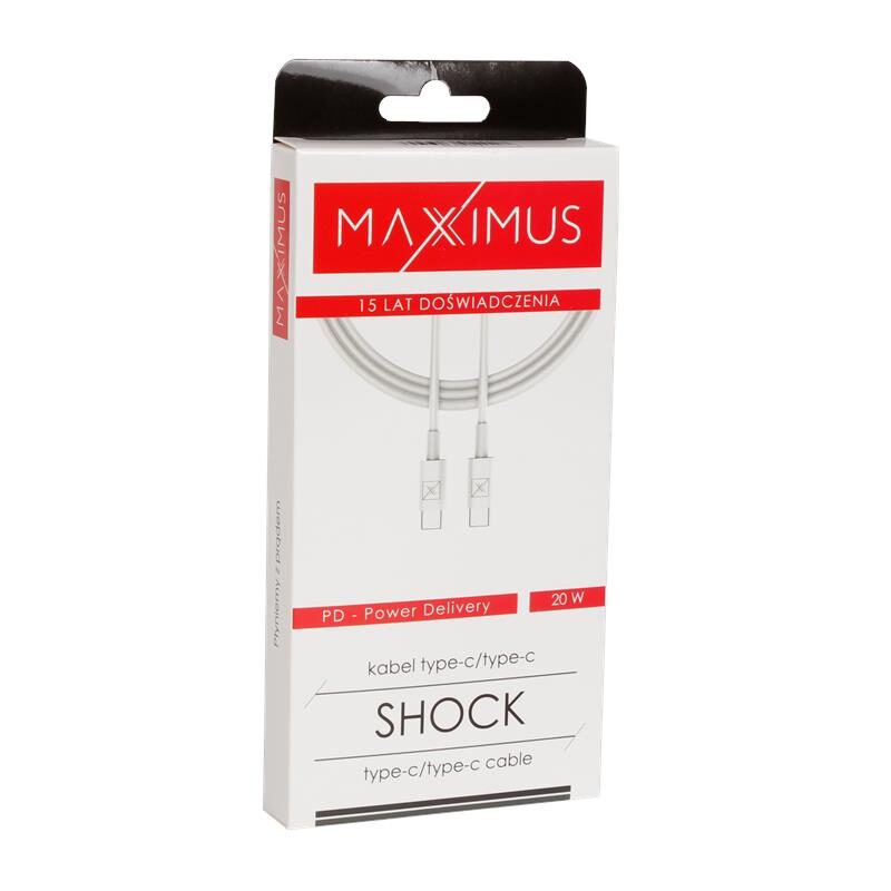 MX CABLE SHOCK 20W PD C/C WHITE - imagine 3