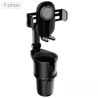 T-PHOX CAR HOLDER TH-07 WITH CUP HOLDER BLACK