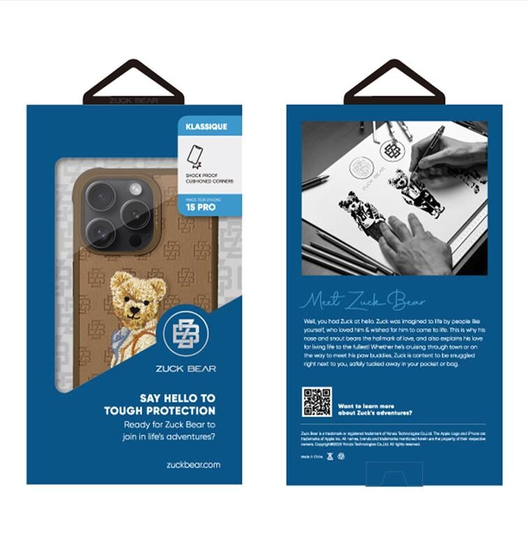 ZUCK BEAR PARIS GENTLEMAN iPhone 15 PRO MAX SUIT - imagine 2