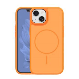 Frame Thin Mag case for iPhone 15 6,1" orange