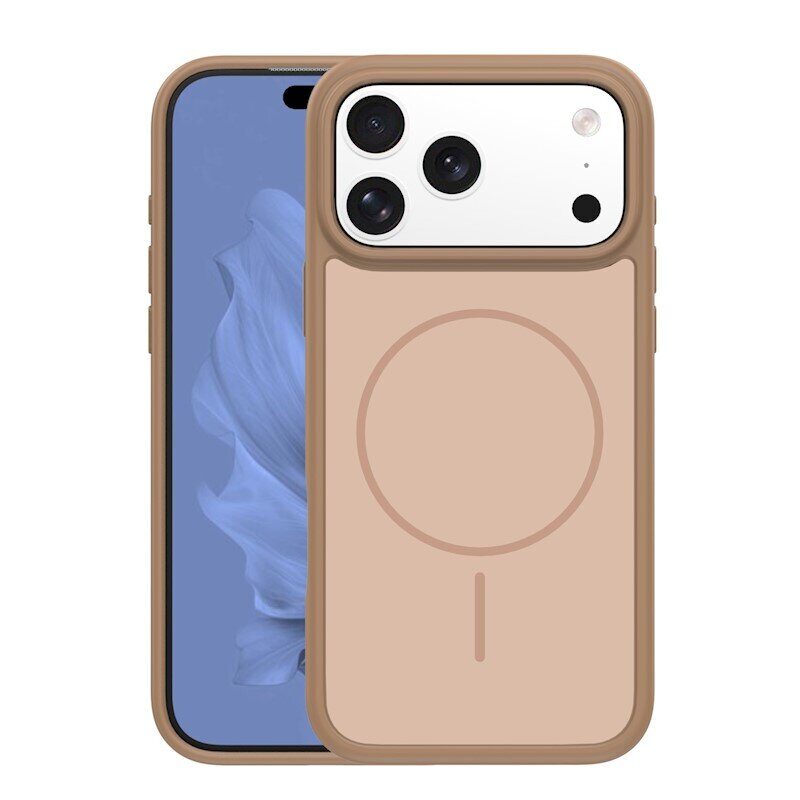Frame Thin Mag case for iPhone 17 Pro Max 6,9" / 18 Pro Max 6,9" brown