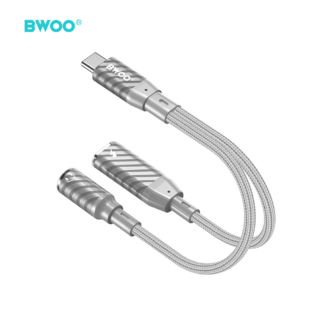 BWOO 2 in 1 Adapter Type C to Type C /3.5MM Jack BZ67