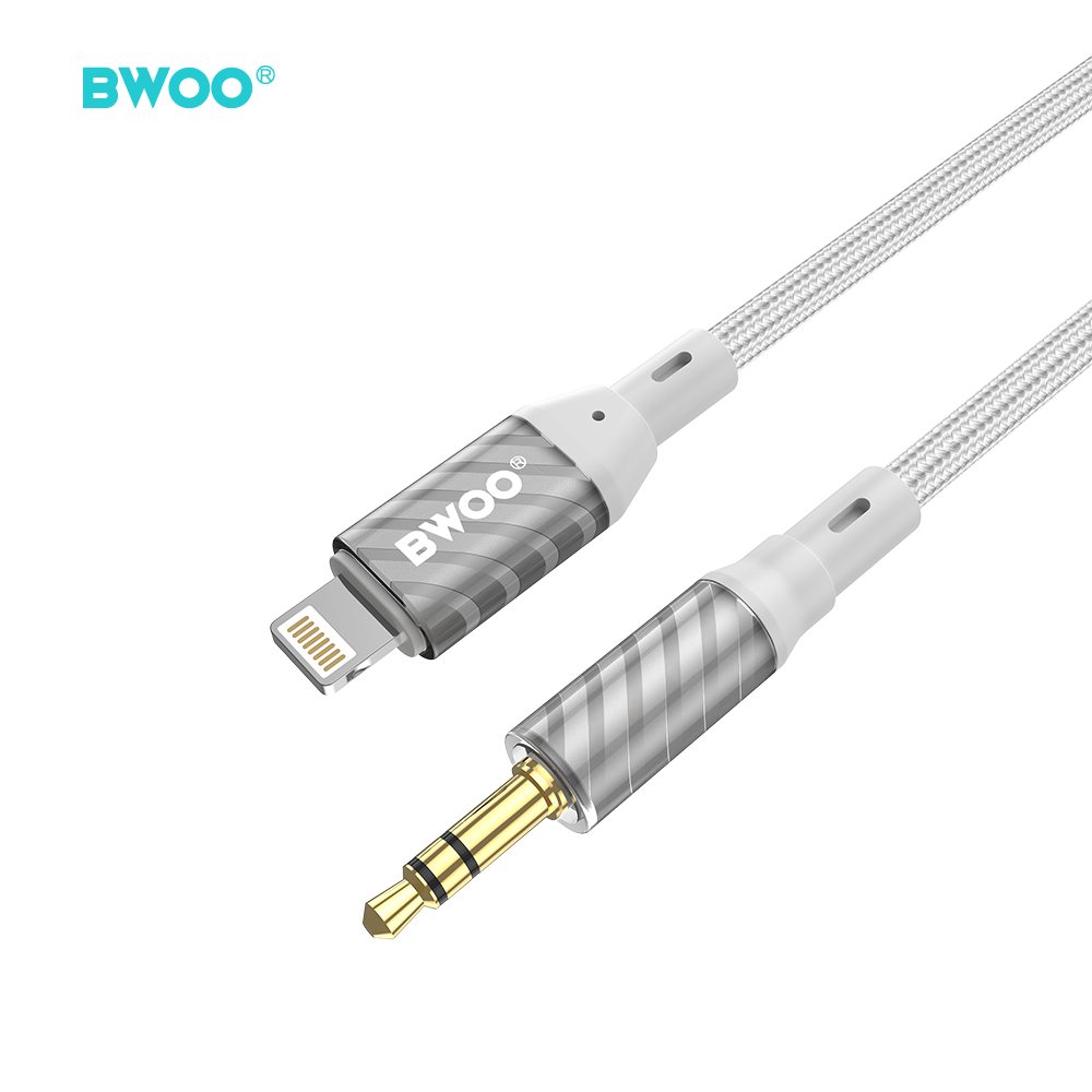 BWOO AUX Cable Lightning to 3.5mm Jack audio AUX073 - imagine 2