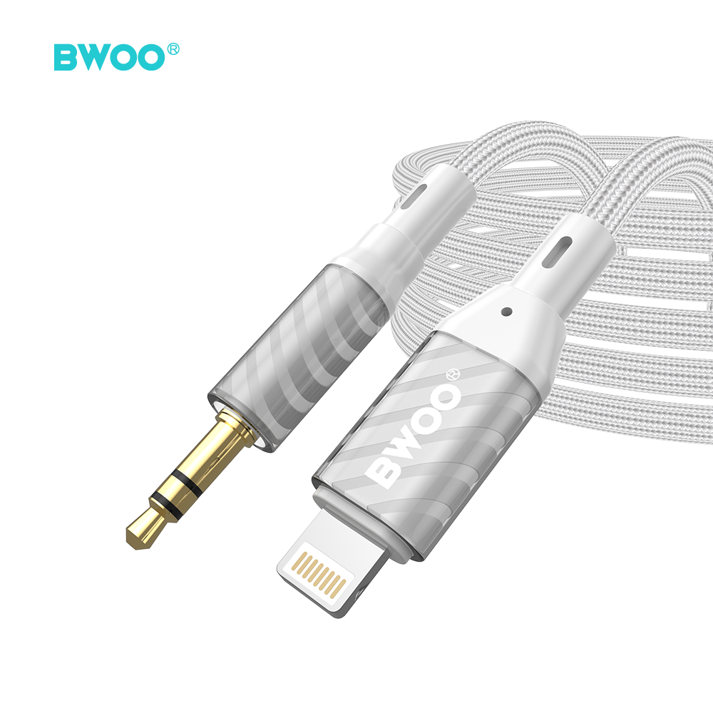 BWOO AUX Cable Lightning to 3.5mm Jack audio AUX073 - imagine 4