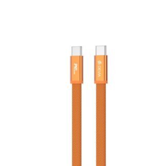 Devia Ultra3 USB-C PD 240W Metal Woven Flat Fast Charging Cable 1,5 m orange