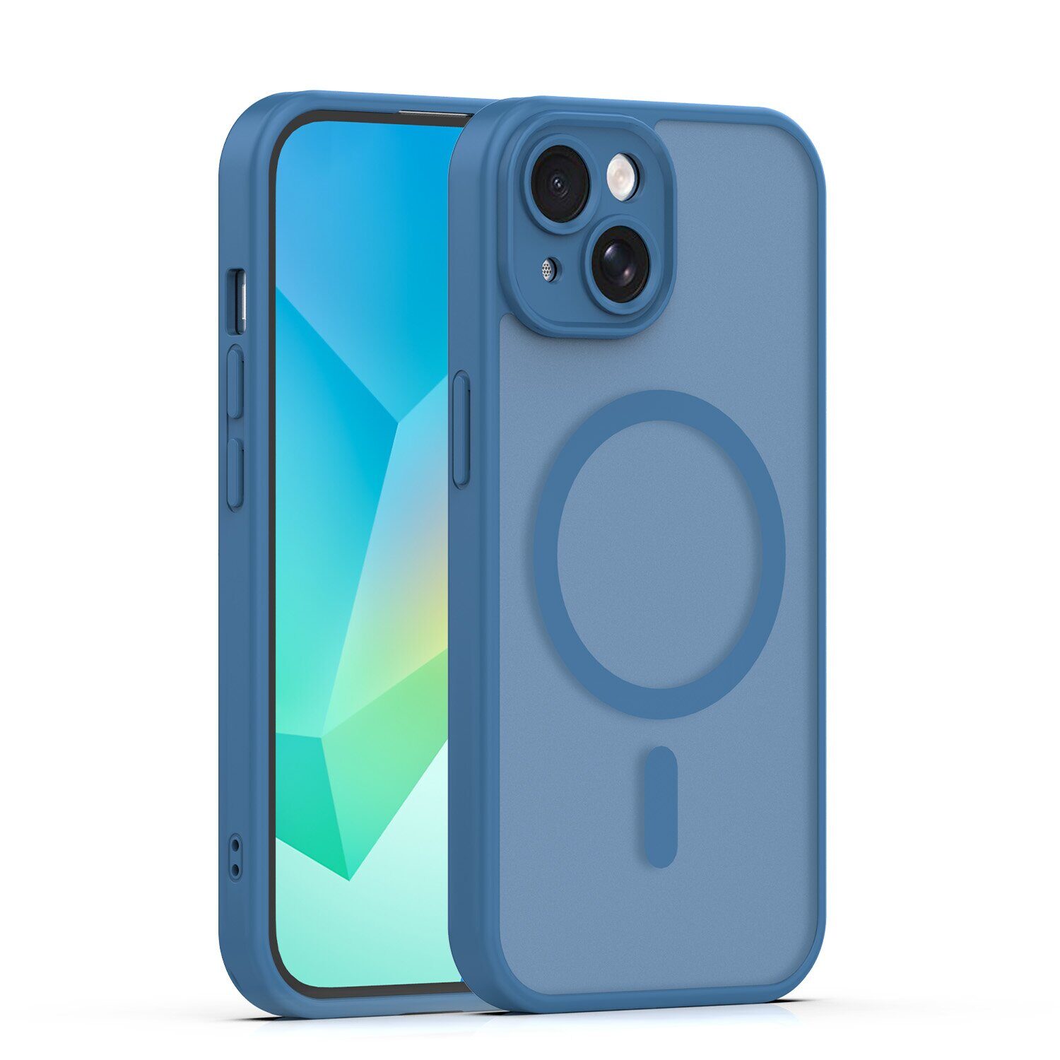Mag Matt case for iPhone 13 6,1" dark blue camera protection