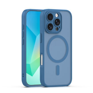 Mag Matt case for iPhone 16 Pro 6,3" dark blue camera protection