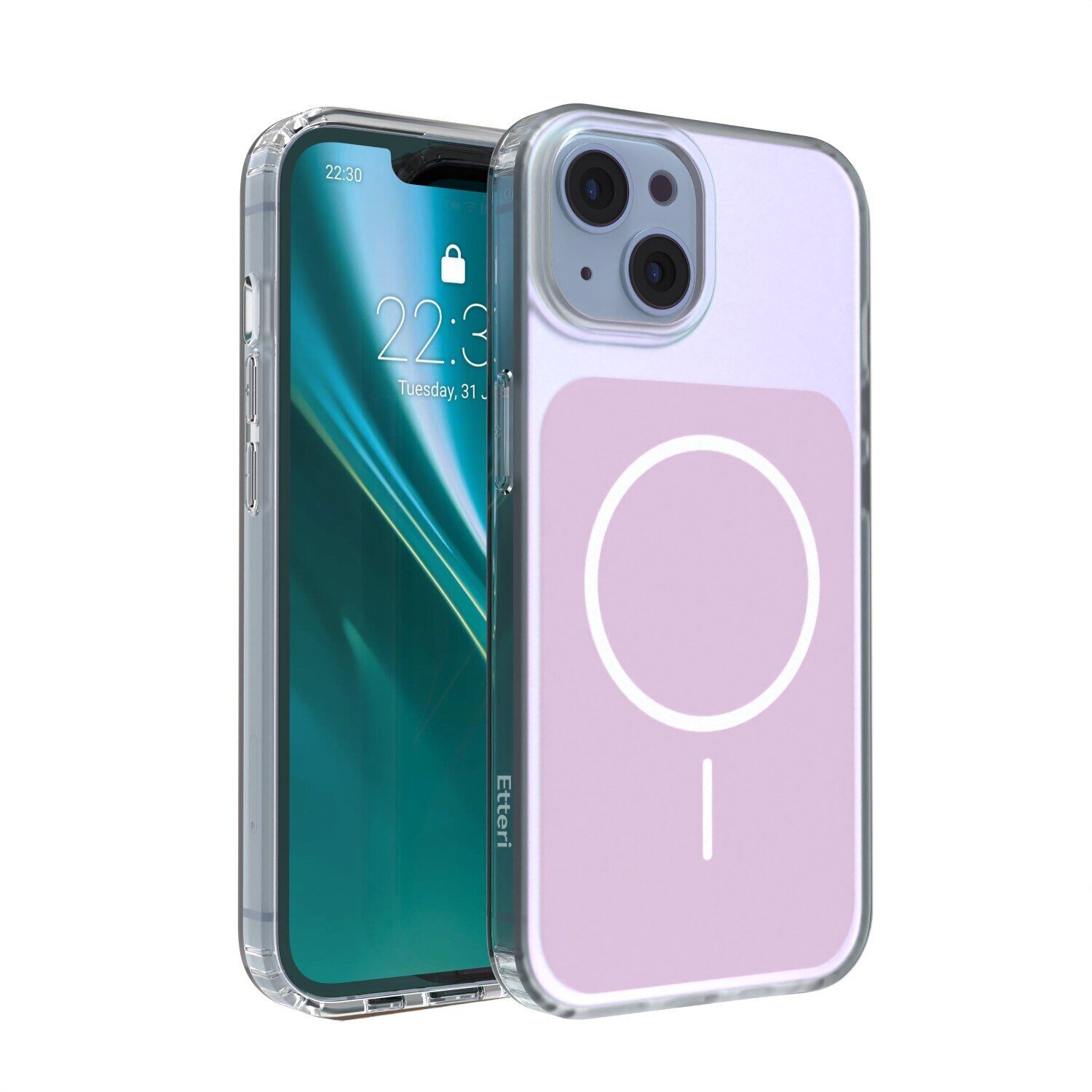 Etteri Hidden Pearl case for iPhone 13 6,1" pink