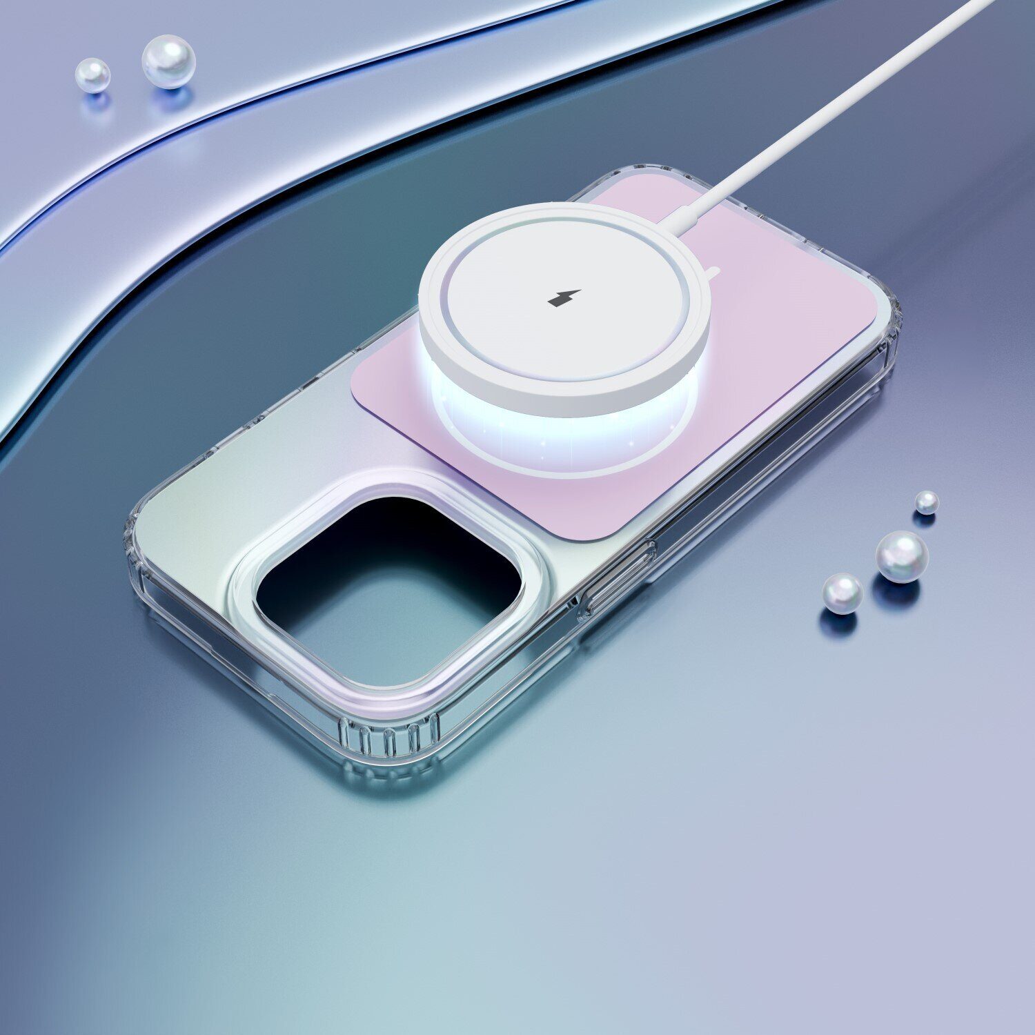 Etteri Hidden Pearl case for iPhone 13 6,1" pink - imagine 6