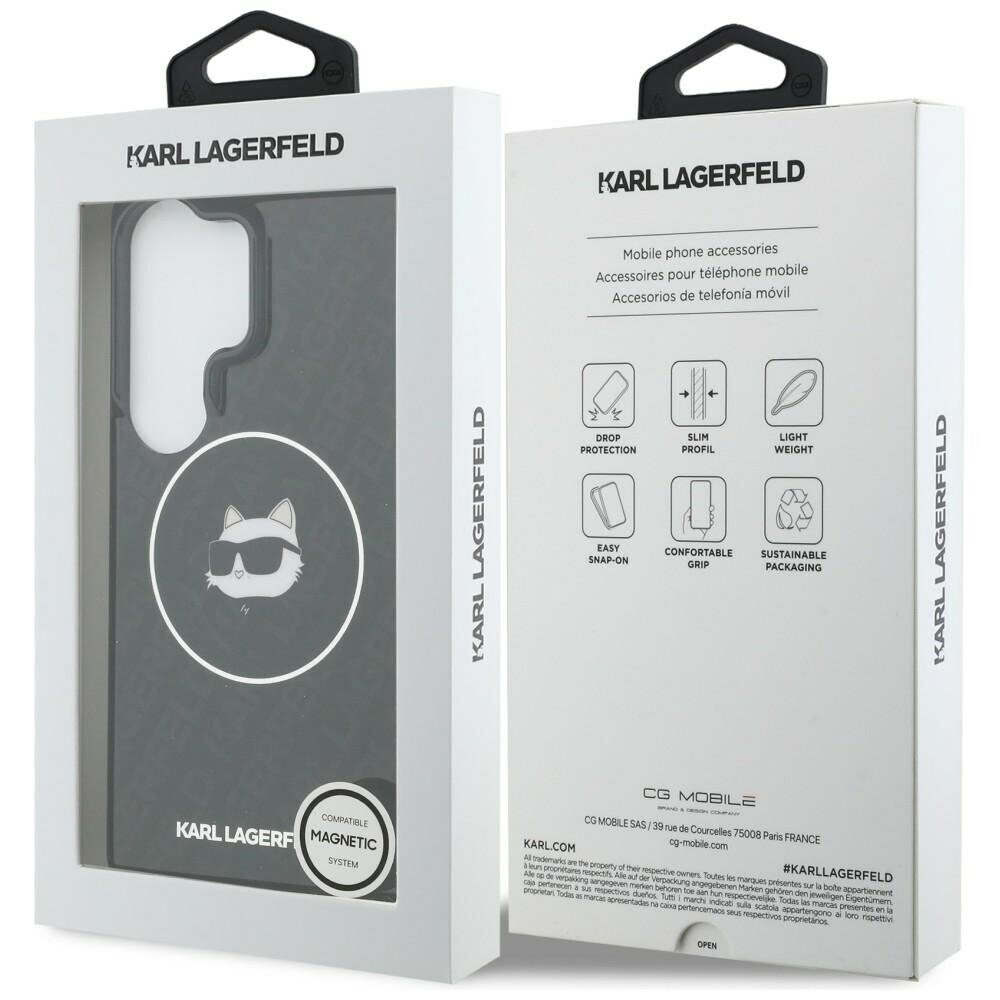 Karl Lagerfeld case IML Repeated Choupette MagSafe for Samsung Galaxy S26 Ultra black - imagine 8
