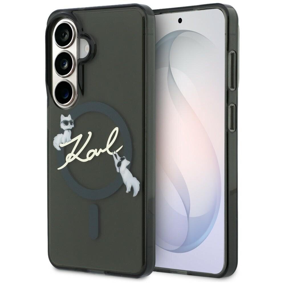 Karl Lagerfeld case IML KC Script MagSafe for Samsung Galaxy S26 Plus black