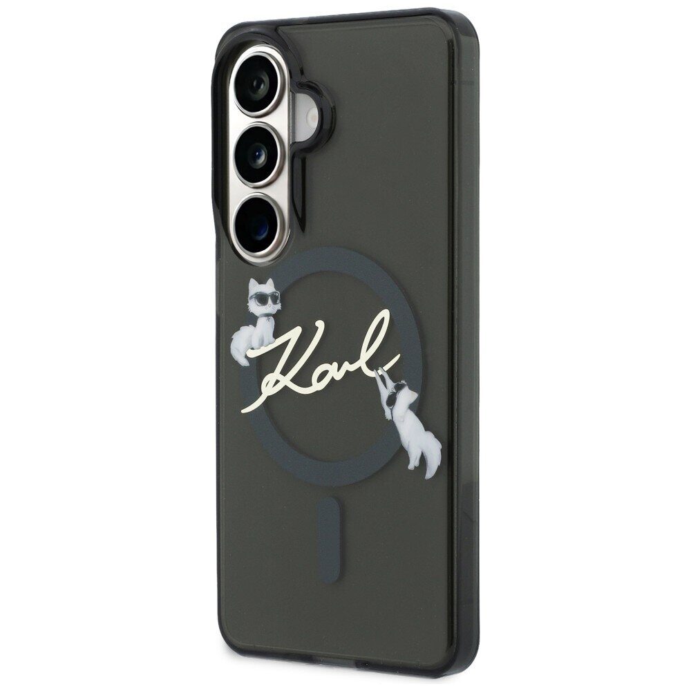 Karl Lagerfeld case IML KC Script MagSafe for Samsung Galaxy S26 Plus black - imagine 2