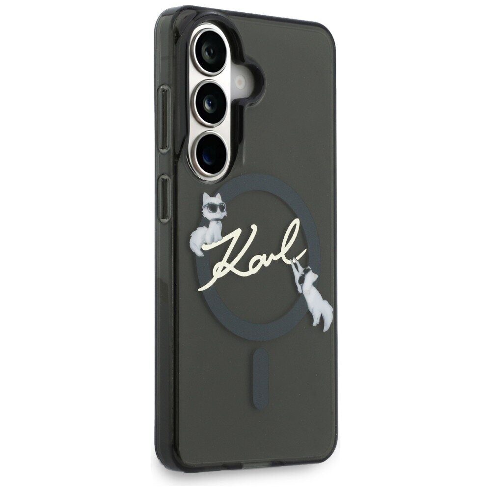 Karl Lagerfeld case IML KC Script MagSafe for Samsung Galaxy S26 Plus black - imagine 4