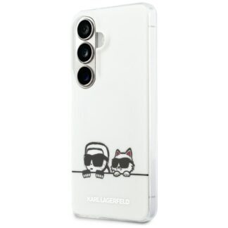 Karl Lagerfeld case IML Peekaboo Karl&Choupette MagSafe for Samsung Galaxy S26 transparent