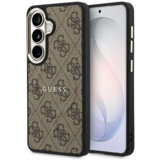 Guess case 4G Embossed Ring MagSafe for Samsung Galaxy S26 brown