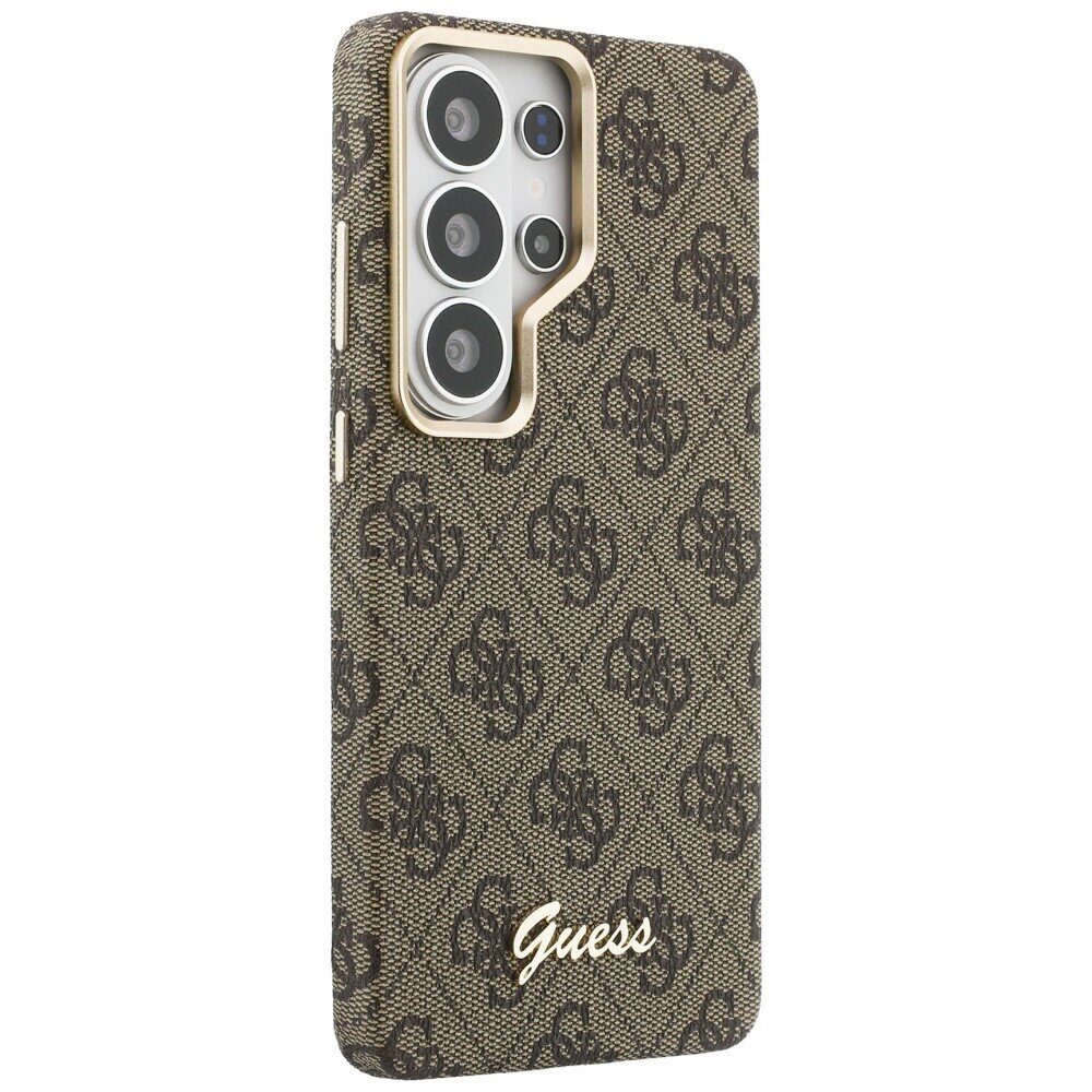 Guess case 4G Script MagSafe for Samsung Galaxy S26 Ultra brown - imagine 4