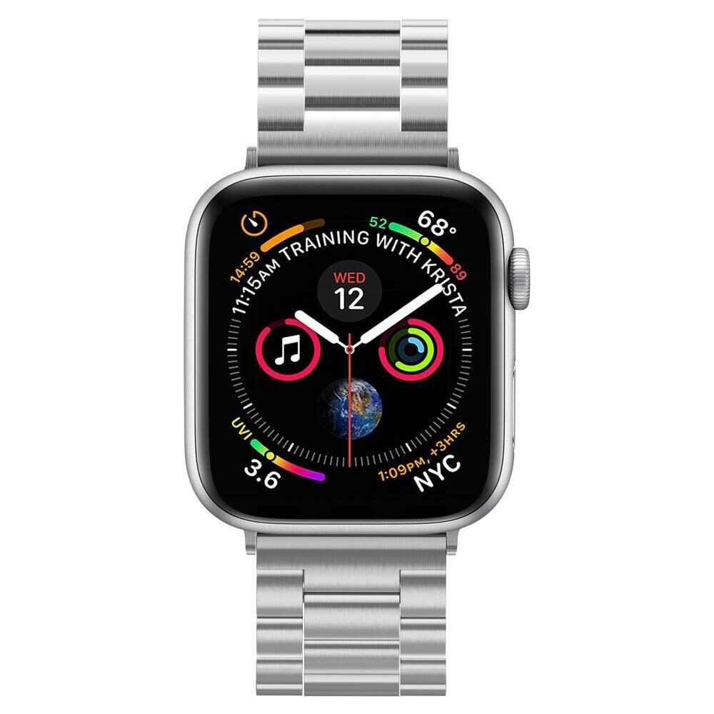 Spigen Modern Fit Band for Apple Watch 4/5/6/7/8/9/SE/Ultra (42/44/45/49 mm) - Silver - imagine 4