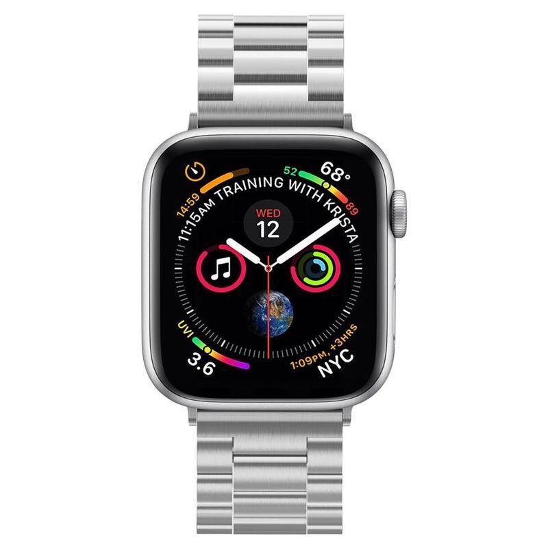 Spigen Modern Fit Band for Apple Watch 4/5/6/7/8/9/SE/Ultra (42/44/45/49 mm) - Silver - imagine 6