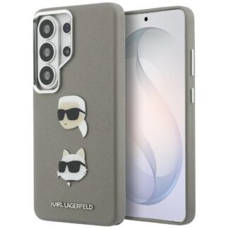 Karl Lagerfeld case Saffiano Double Heads Metal for Samsung Galaxy S26 Ultra silver