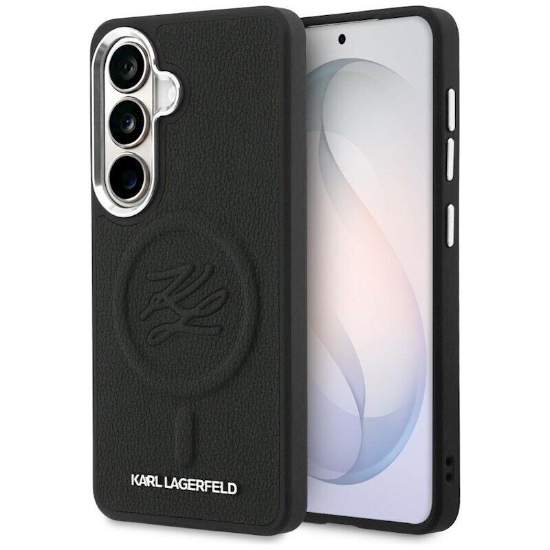 Karl Lagerfeld case Embossed Ring Initials MagSafe for Samsung Galaxy S26 Plus black