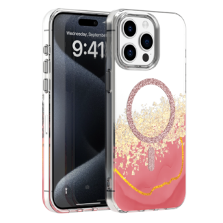 Epoxy Mag case for iPhone 15 Pro 6,1" pink