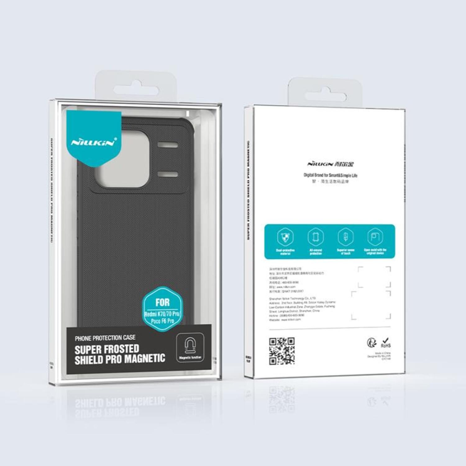 NILLKIN SUPER SHIELD PRO MAGNETIC XIAOMI REDMI K70/K70 PRO/ POCO F6 PRO BLACK - imagine 7