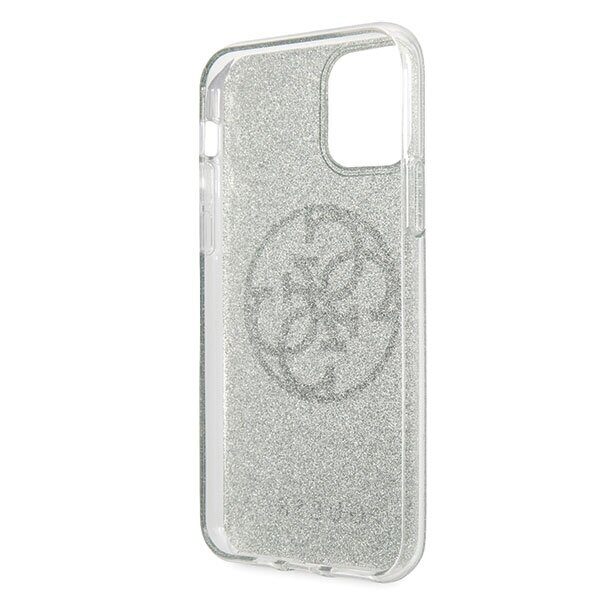Guess GUHCN65PCUGLKA iPhone 11 Pro Max khaki hard case 4G Circle Glitter - imagine 4