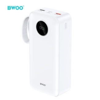 BWOO P64 bkt 22,5W 30000 mAh power bank with LCD screen, white