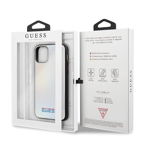 Guess GUHCN58BLD iPhone 11 Pro silver/silver hard case Iridescent - imagine 7