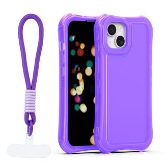 Safepop case with strap for iPhone 13 6,1" purple
